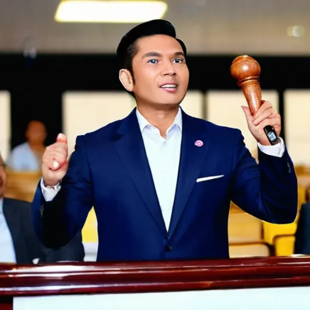 경매사 실무에 꼭 필요한 실습 방법 - **Prompt: The Charismatic Malaysian Auctioneer in Action**
    A dynamic, medium shot of a confident...