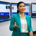 경매사 관련 최신 법률 변화 - **Prompt 1: The Modern Malaysian Auctioneer Leading an e-Lelong Session**
"A confident and profe...